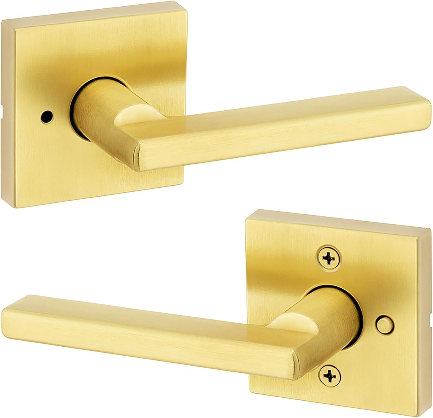 Kwikset Halifax Privacy Door Handle with Lock for Bedrooms
