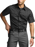 CQR Men's Short Sleeve Tactical Shirt - Breathable UPF (Style 1K71)