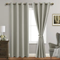 52x84 in Silver Grey Blackout Curtain Panels - Set of 2 - Thermal