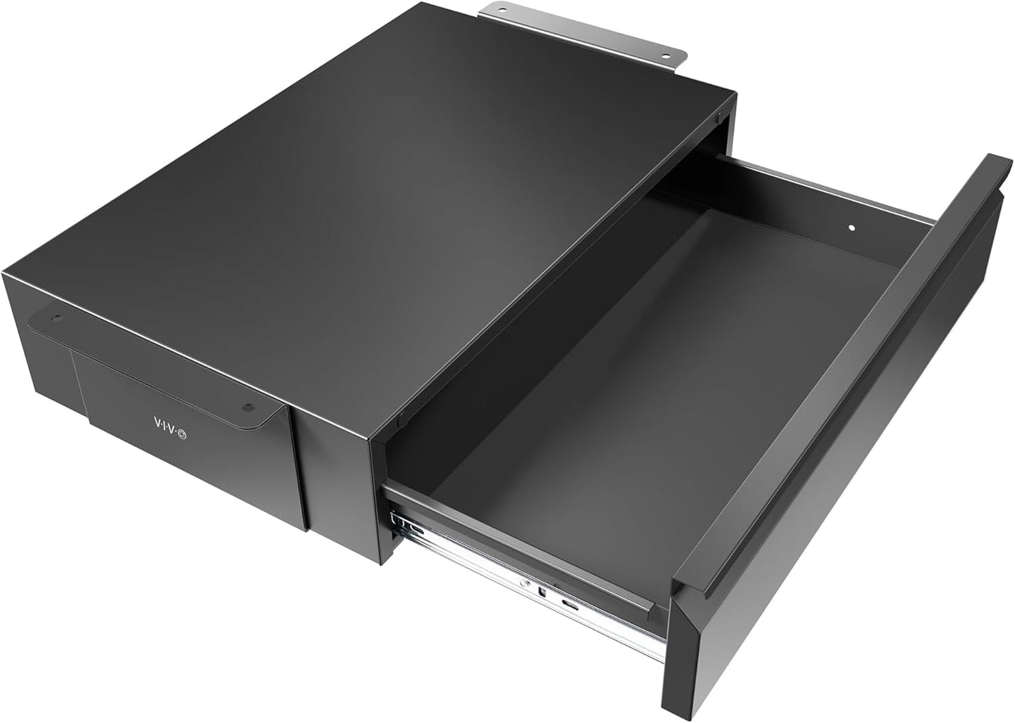 Secure Under Desk Drawer for Home Office - Black