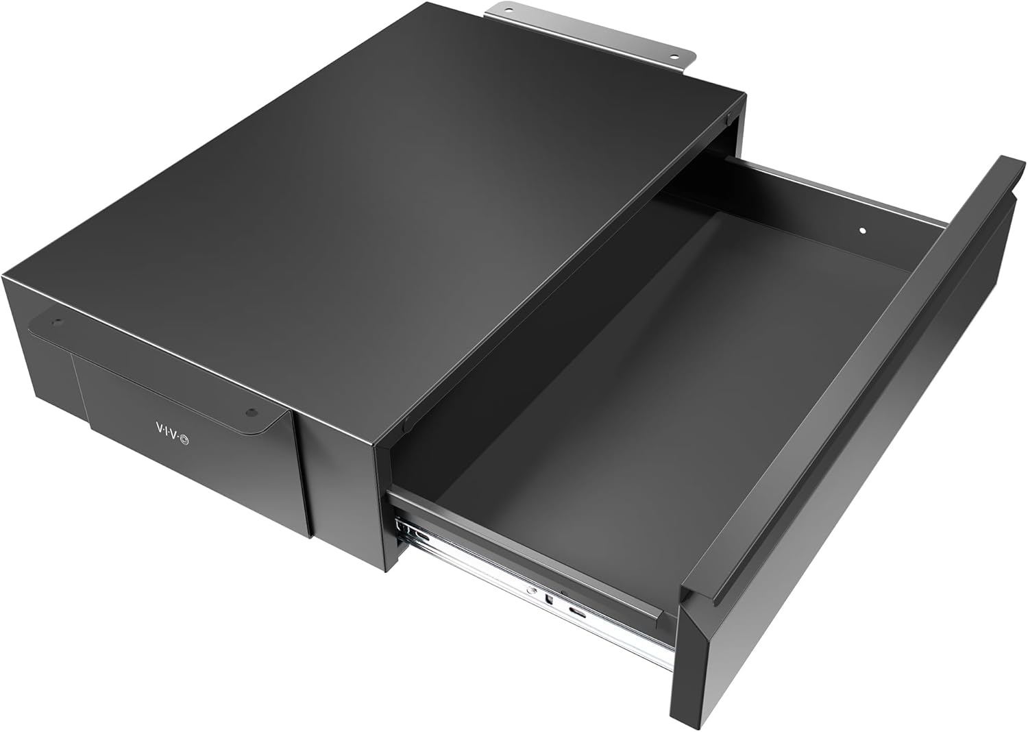 Secure Under Desk Drawer for Home Office - Black