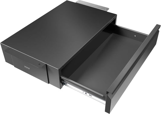 Secure Under Desk Drawer for Home Office - Black