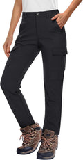 Women's Insulated Waterproof Hiking Pants with Fleece Lining