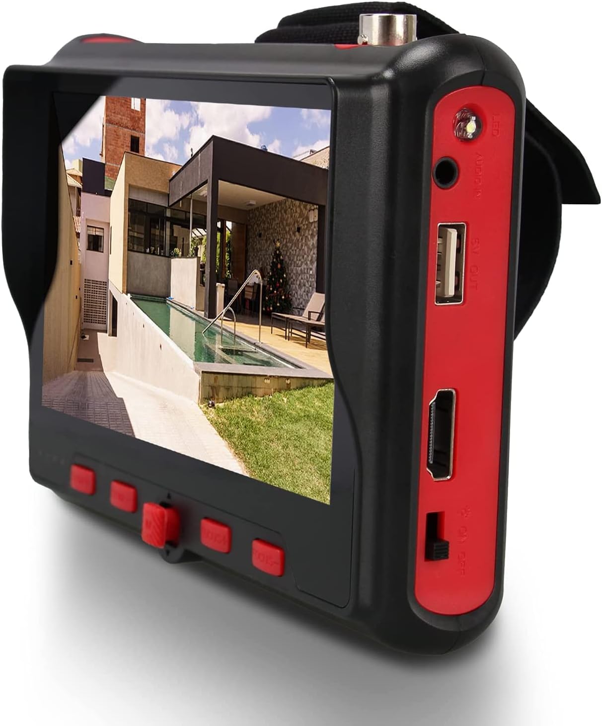 Upgrade Portable Wrist CCTV Tester with 5ft' LCD Monitor