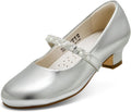 DREAM PAIRS Girls Low Heel Dress Shoes for Special Occasions