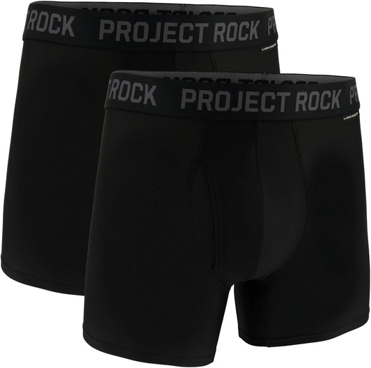 Under Armour Men's Project Rock Performance Tech Mesh Boxerjock