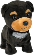 Black Walking and Barking Puppy Toy - Animated Electronic Pet for Kids