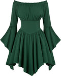 Scarlet Darkness Women Renaissance Costume Dress Off Shoulder