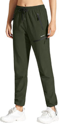 Women's Cargo Hiking Pants Elastic Waist Quick Dry Lightweight UPF 50