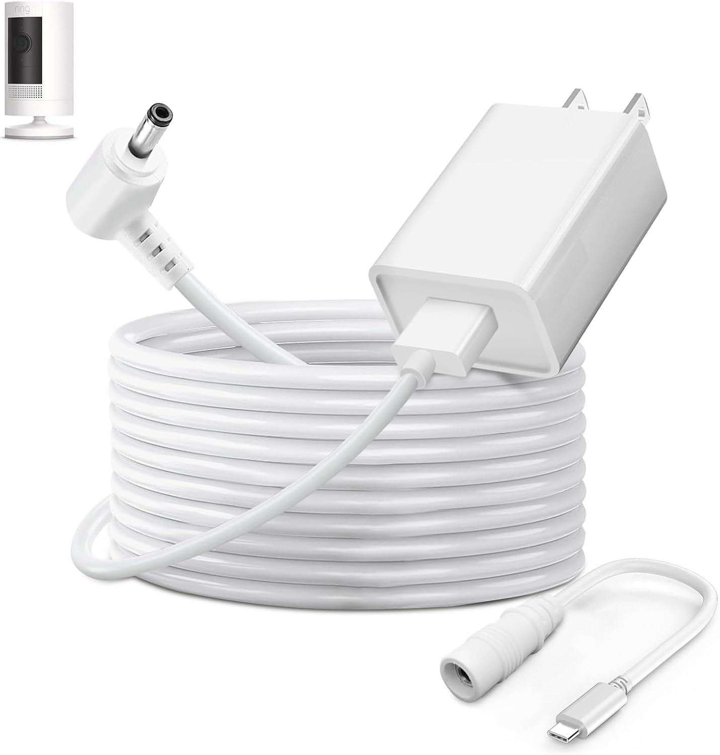 Long Reach Power Cord for Ring Cameras