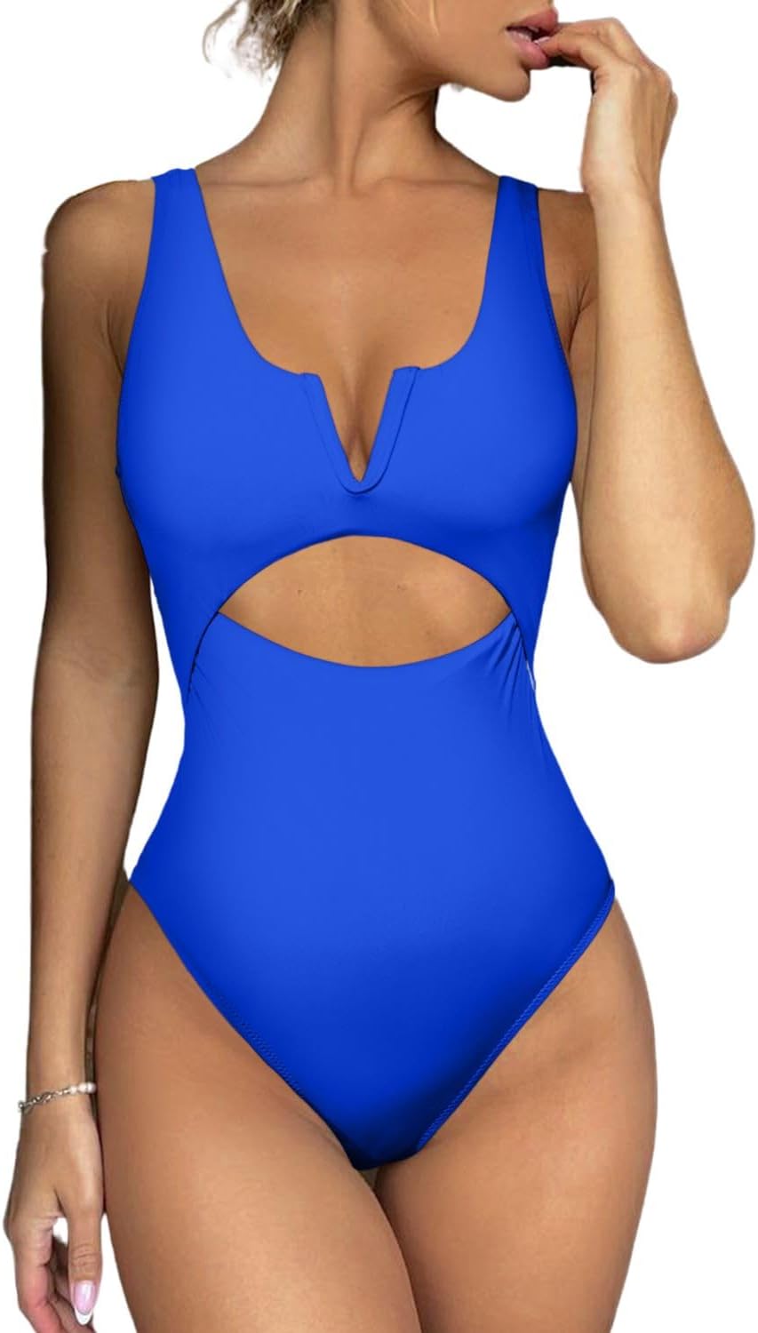 Meyeeka Womens One Piece Swimsuits for Tummy Control & Style