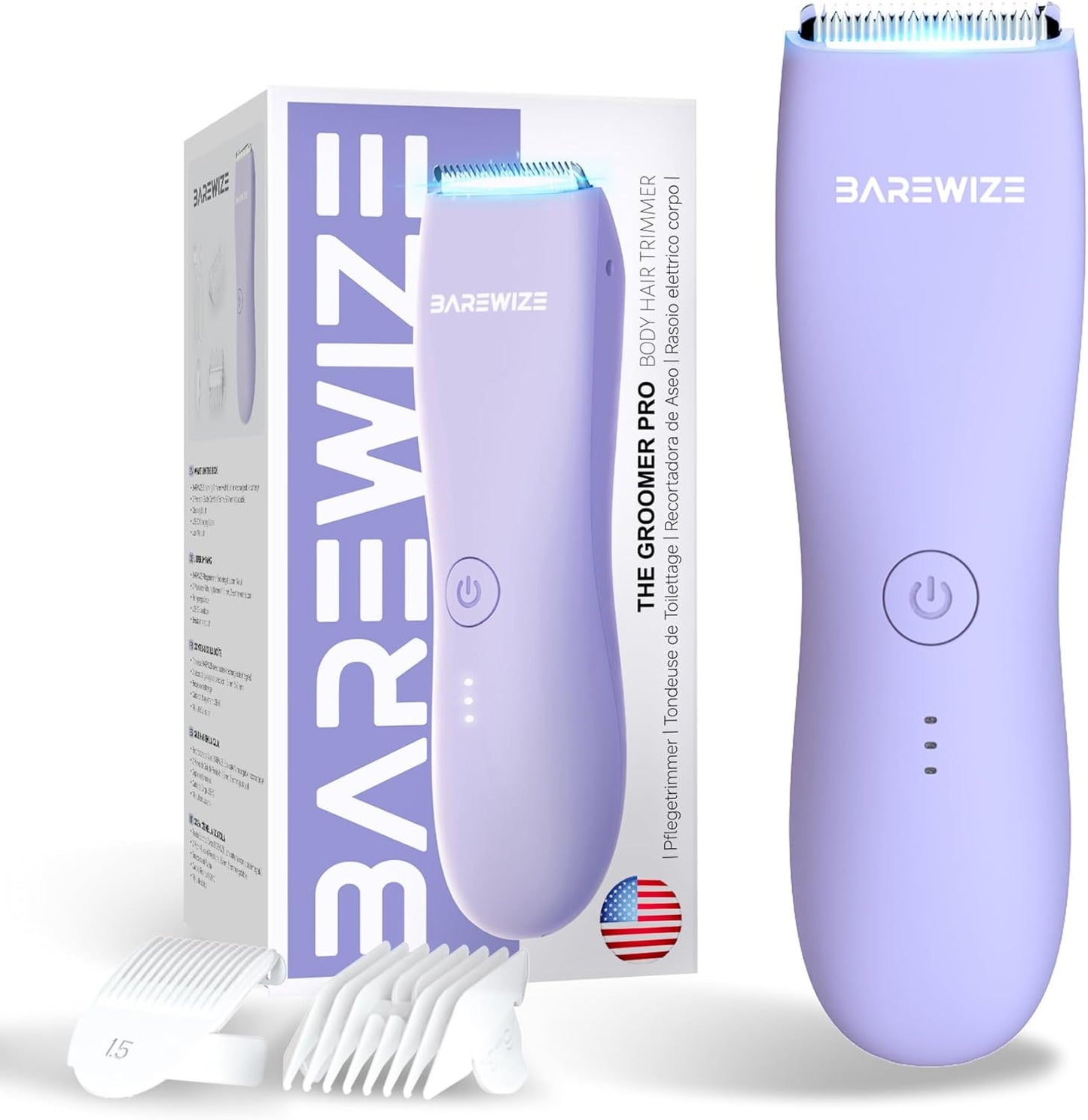 Bikini Trimmer for Women with LED Light and Waterproof Design