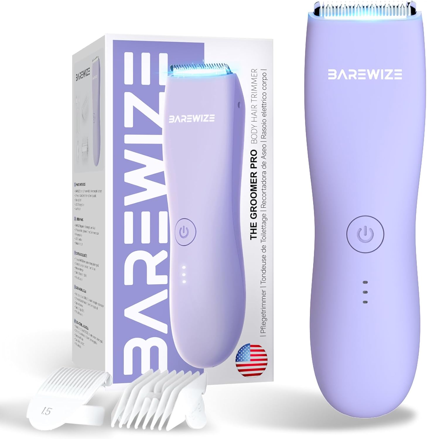 Bikini Trimmer for Women with LED Light and Waterproof Design