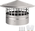 8 Inch Cone Top Chimney Cap with Screen - Better Ventilation