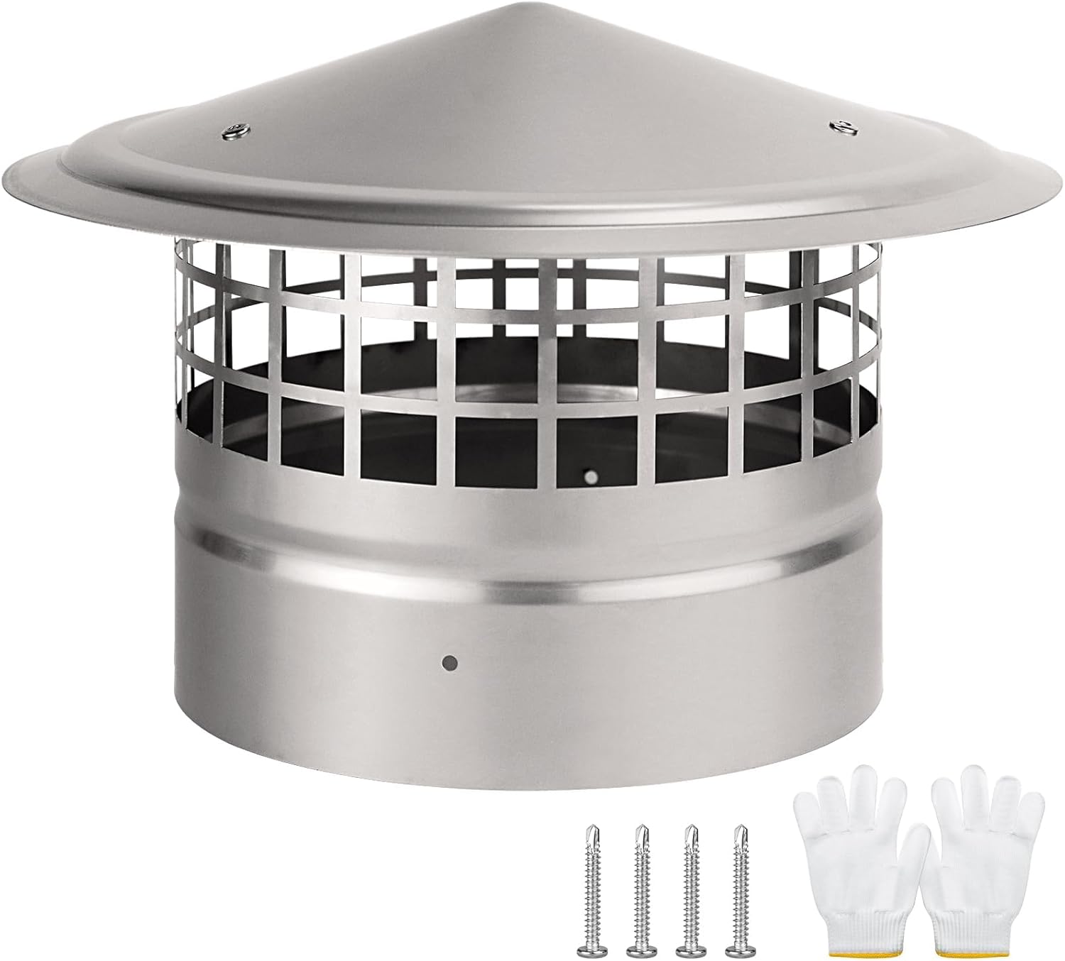 8 Inch Cone Top Chimney Cap for Better Ventilation and Protection