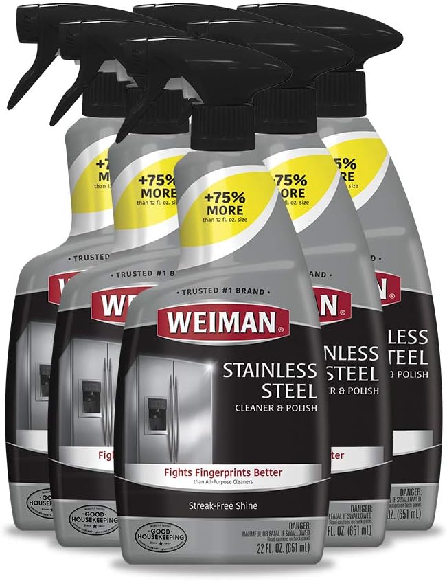 Weiman Stainless Steel Cleaner and Polish for a Streak-Free Shine
