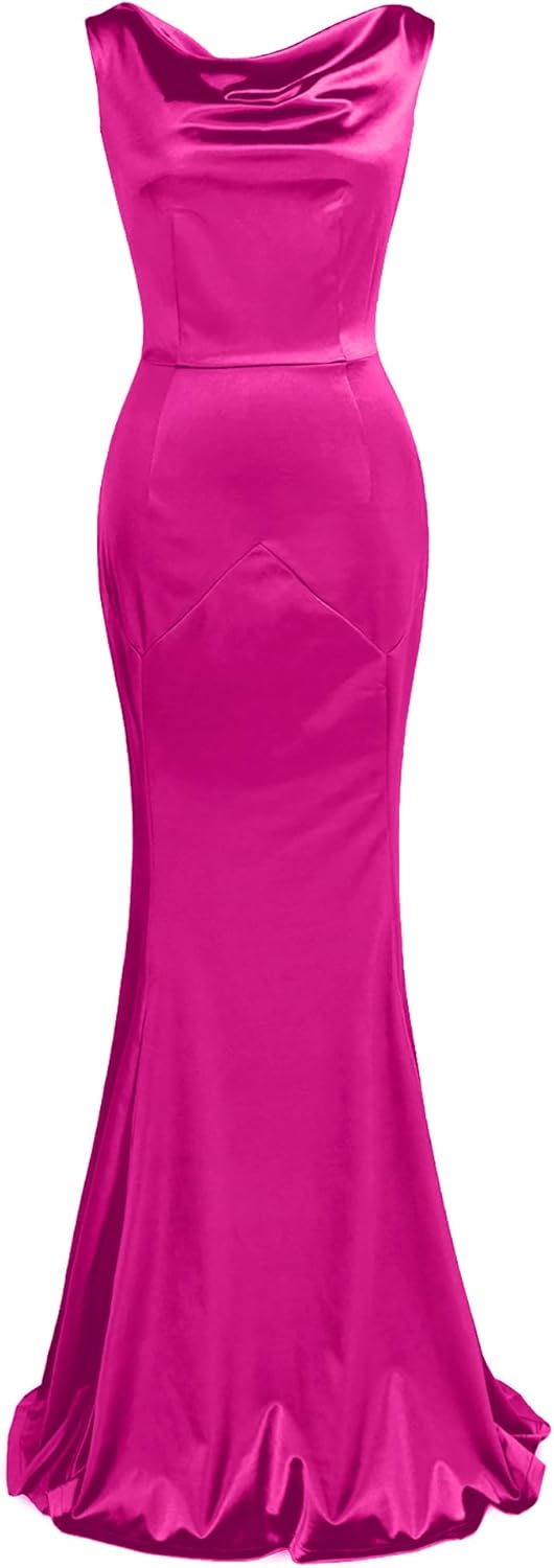 Elegant Mermaid Sleeveless Gown for Formal Evening Events