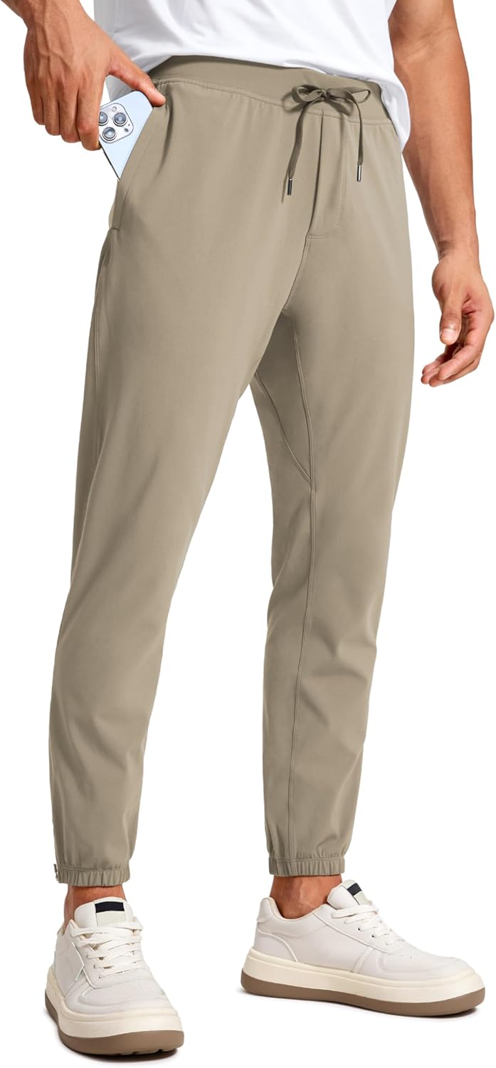 CRZ YOGA 4-Way Stretch Athletic Joggers for Men - Perfect Fit