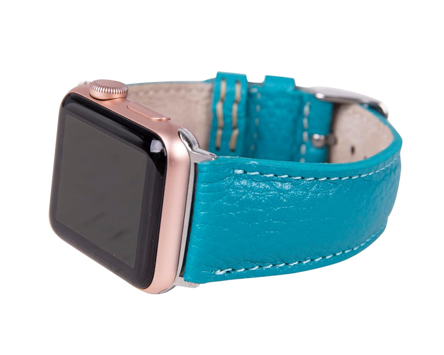 Genuine Leather Turquoise Band for Apple Watch Series 1-10 & Ultra
