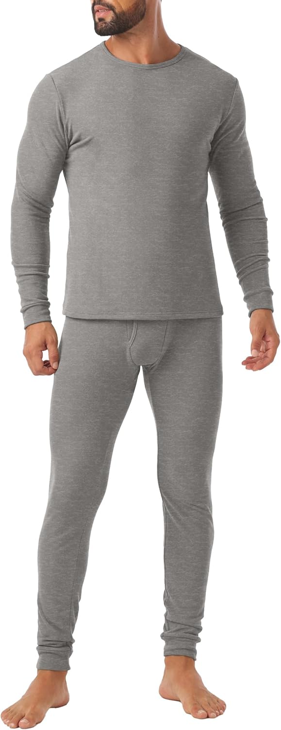 Askdeer Long Johns Thermal Underwear for Men - Fleece Lined Comfort
