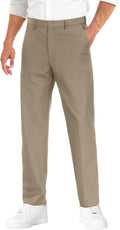 Mens Dress Pants Expandable Waist Wrinkle Free Flat