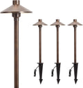 Gardencoin Solid Brass Low Voltage Pathway Lights - Durable Antique