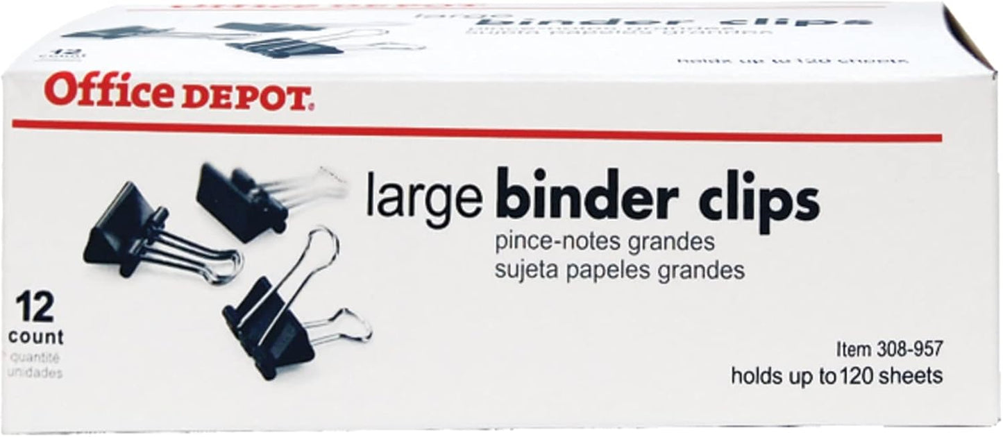 Office Depot Large Binder Clips: Organize with Ease!