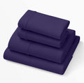 Purple Deep Pocket SoftStretch Sheets, Split King - Moisture-Wicking