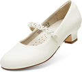 DREAM PAIRS Girls Dress Shoes Low Heels for Little Big Girls