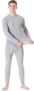 Thermal Underwear Men Long Johns Set - Stay-Put Warm Base Layer