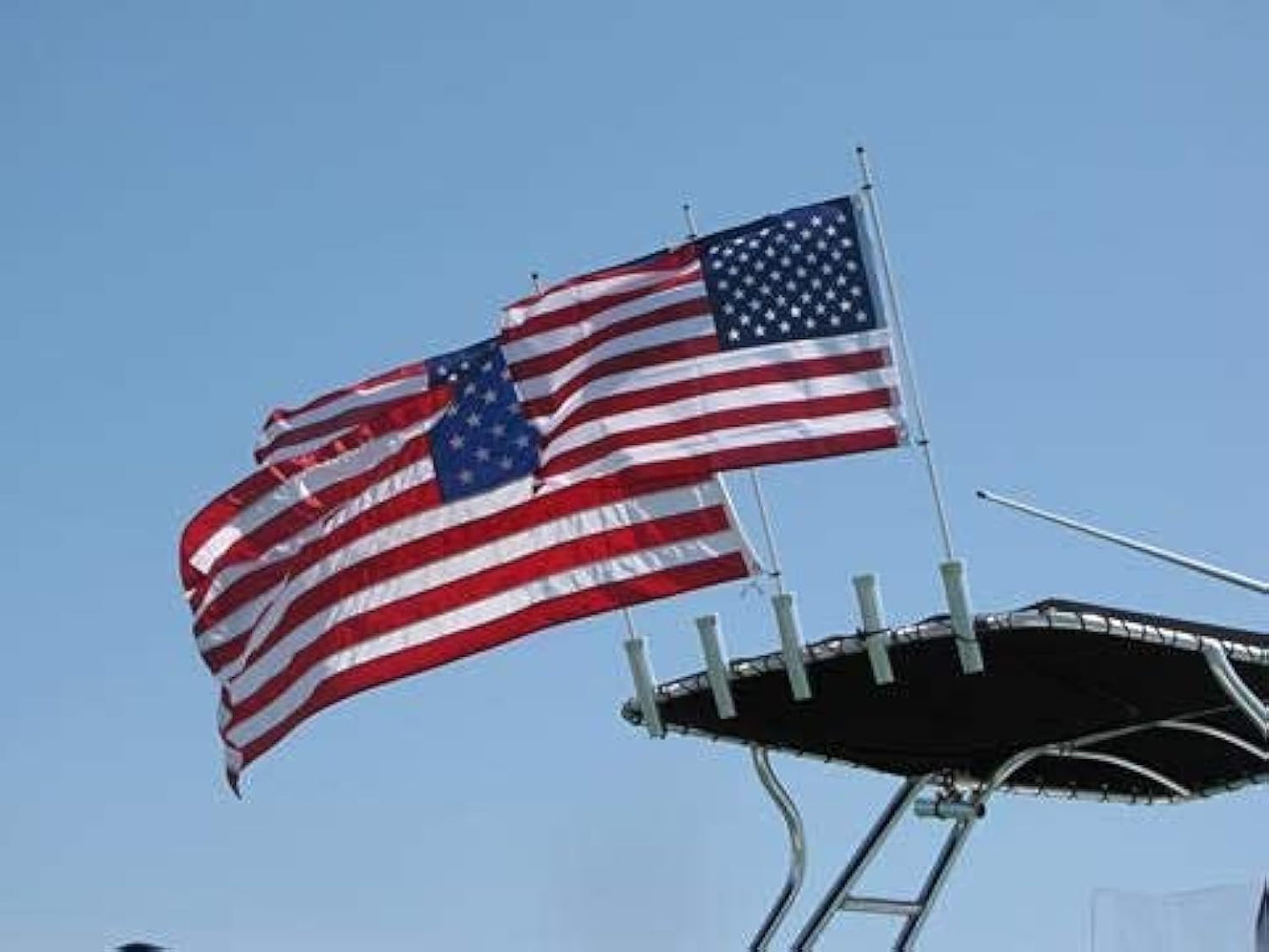 The Original Rod Holder Boat Flag Pole - Durable 4 Foot Design