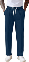 Men's Knit Jogger Sweatpants Lightweight Drawstring Casual Pants