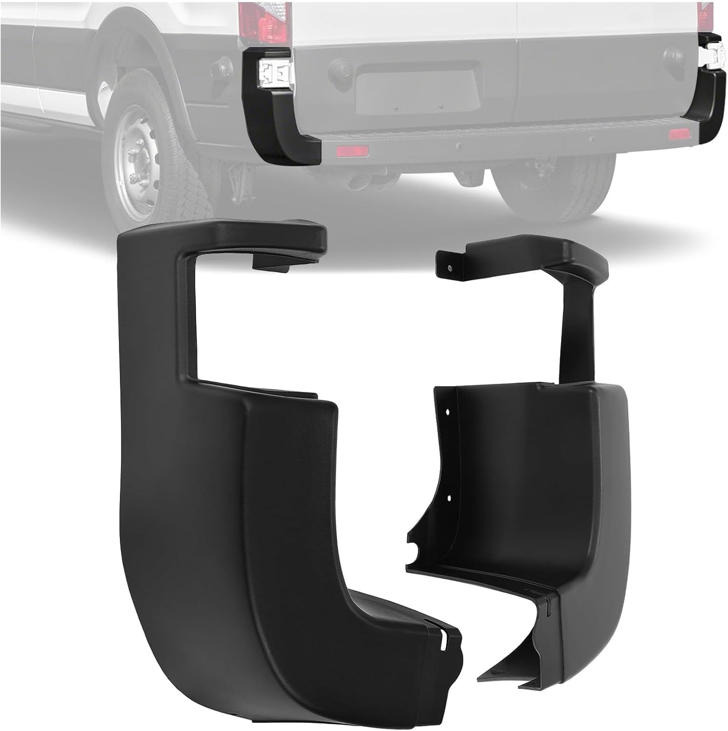 HECASA Rear Bumper Side End Cap Cover for Ford Transit 2015-2022