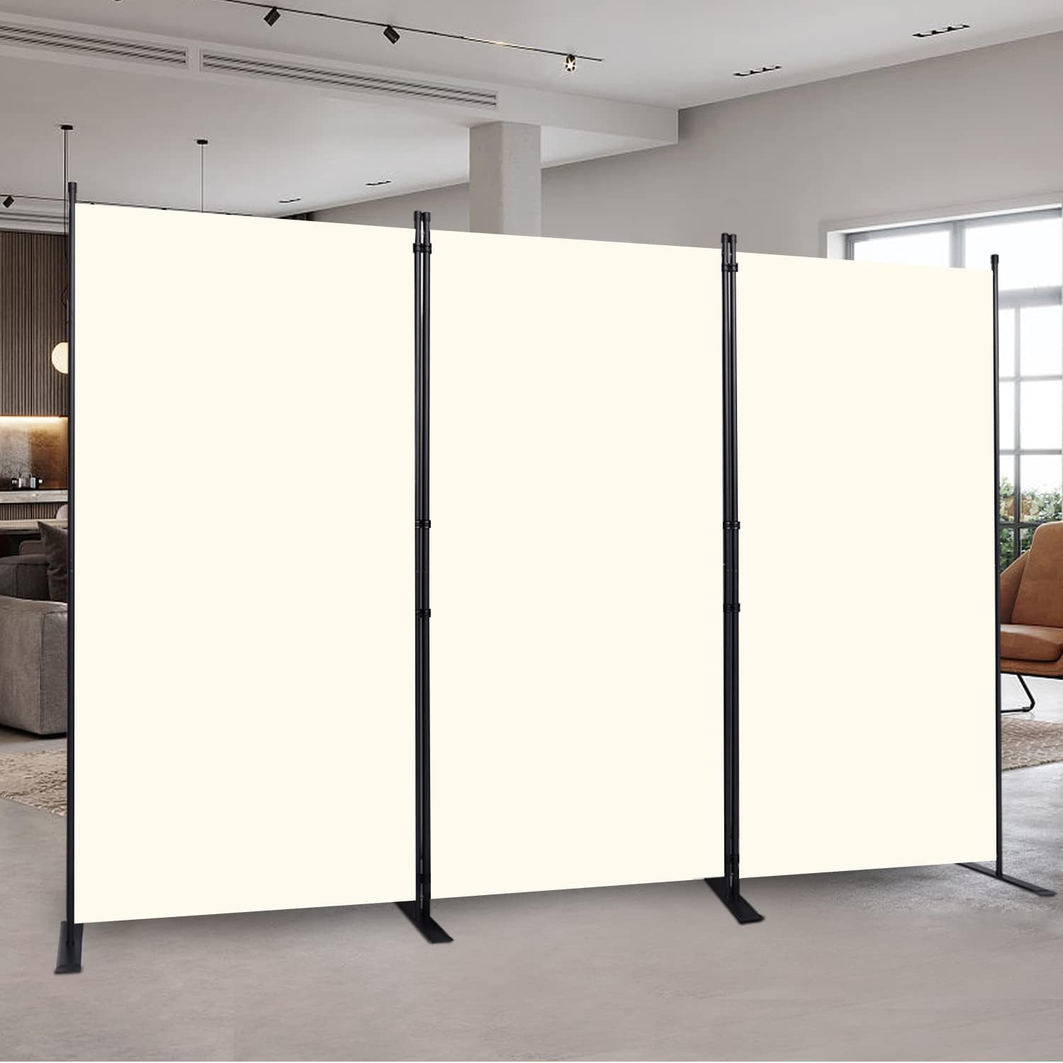 Portable Room Divider 6FT Freestanding Privacy Screen for Spaces