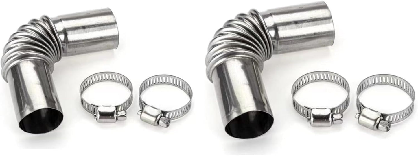 Efficient 2Pcs Diesel Heater Exhaust Elbow - Improve Emissions! - Galyacht