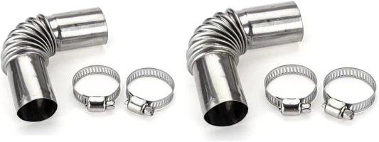 Efficient 2Pcs Diesel Heater Exhaust Elbow - Improve Emissions! - Galyacht