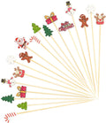 Festive Xmas Toothpicks Set - 100PCS