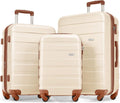 Merax Luggage Set 3 Pcs ABS Lightweight Spinner Set - Durable Travel