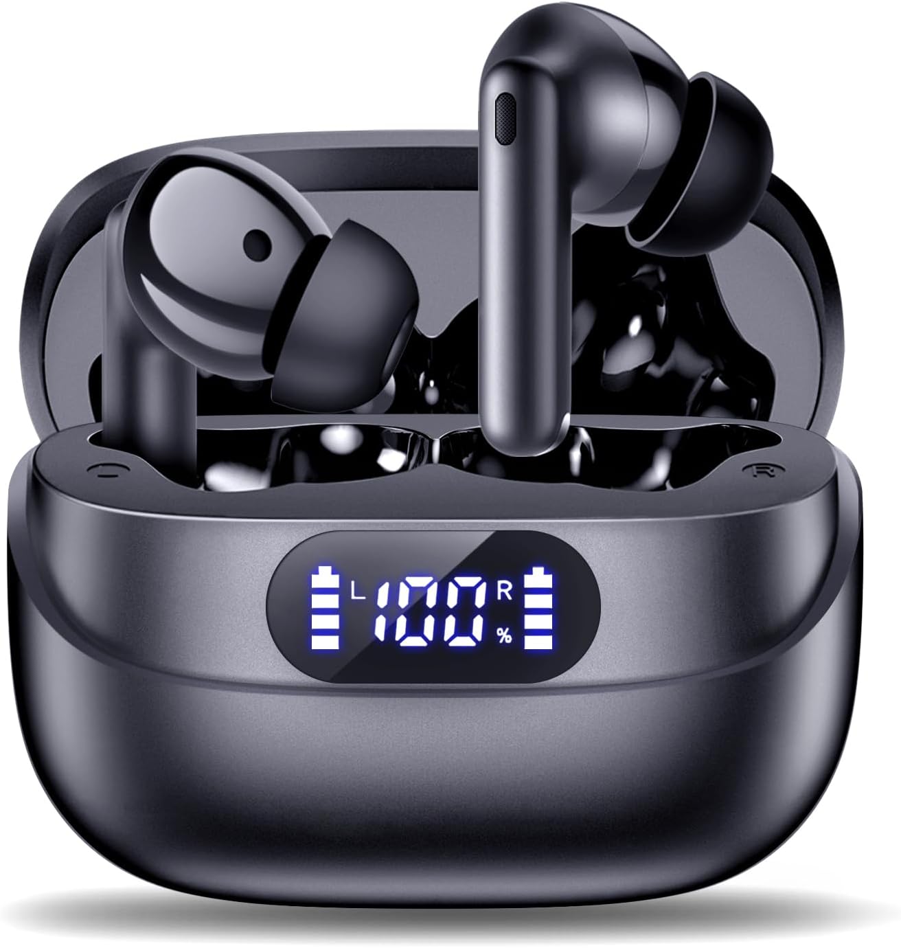 42H Wireless Earbuds, HiFi Stereo, Noise Cancelling, IPX7 Waterproof - TUMJUN
