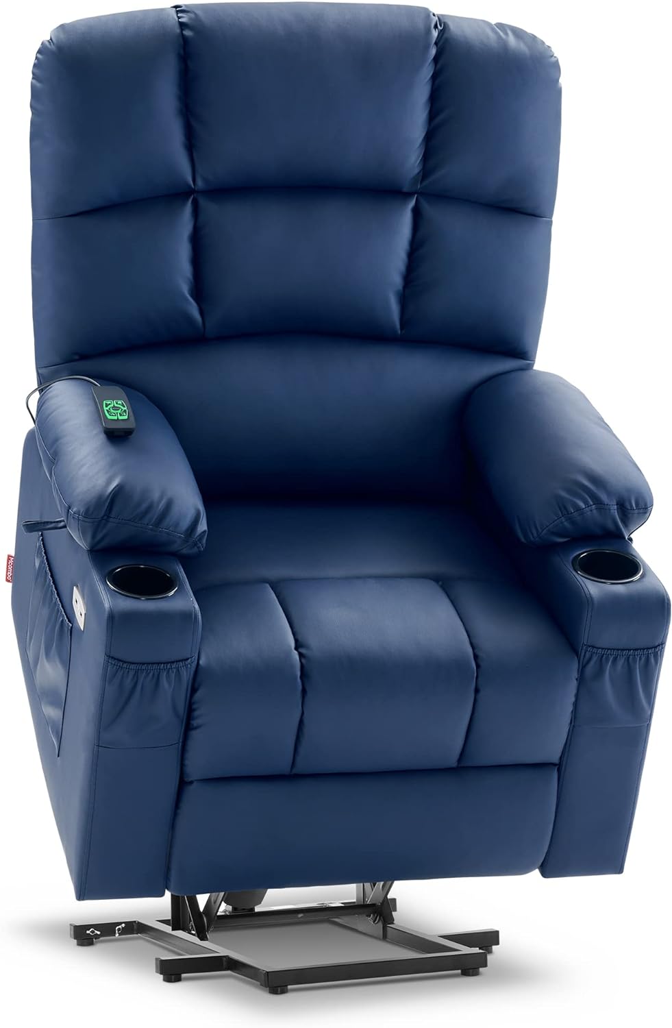 Luxe Power Lift Recliner with Massage - Navy Blue