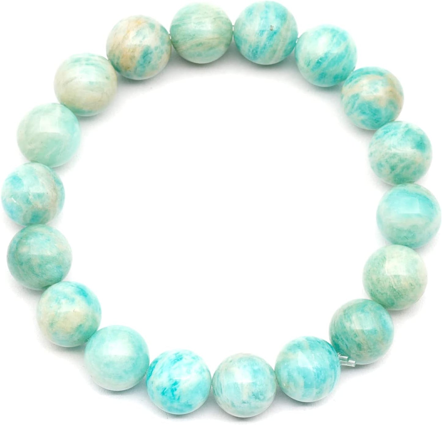 Natural Fluorite Beaded Stretchy Bracelet for Healing and Style
