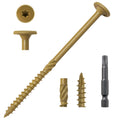 LIONMAX Wood Screws #14 x 4-1/2 in 100-PCS - Heavy Duty Structural Lag