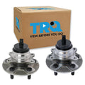 TRQ Front Wheel Bearing & Hub Assembly Set Compatible with 2007-2017