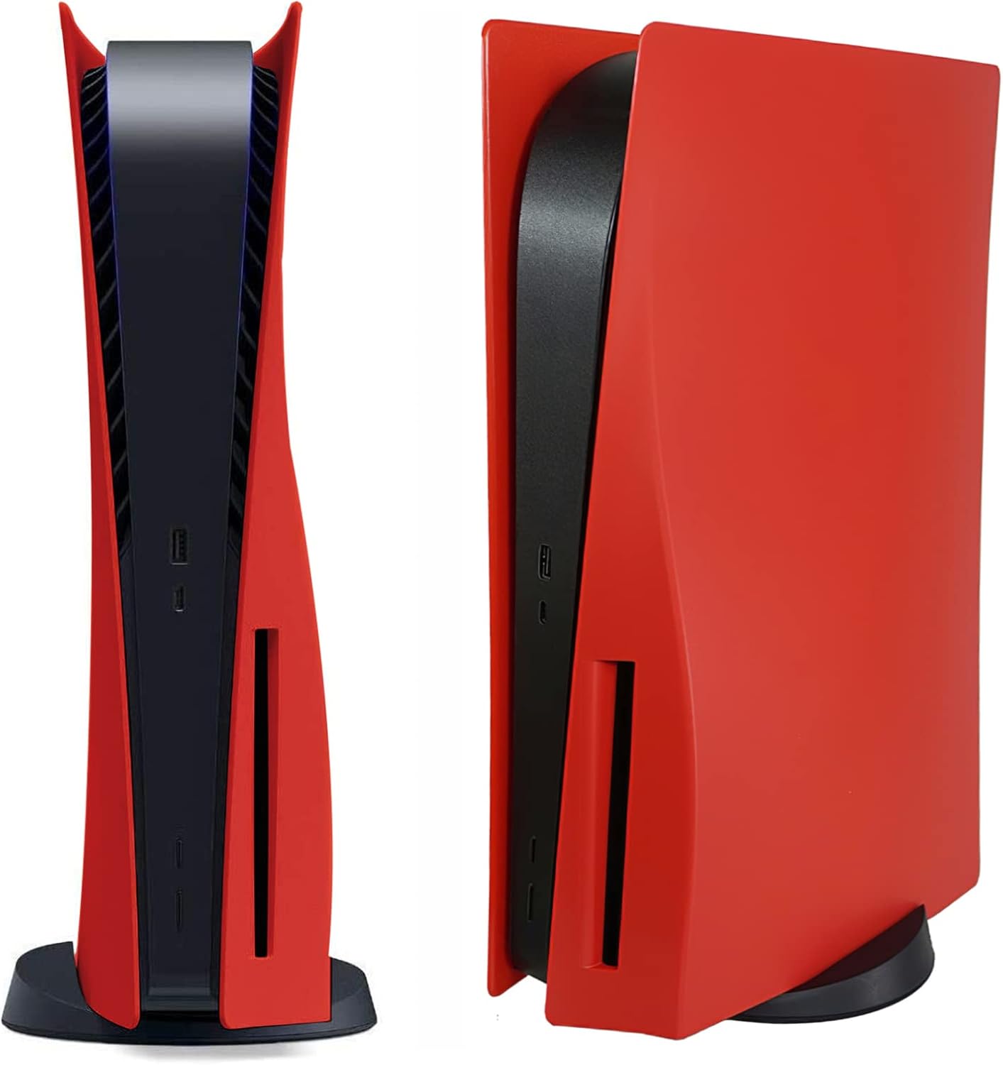 Disc Edition Face Plates Cover Skins for PS5 Console Red