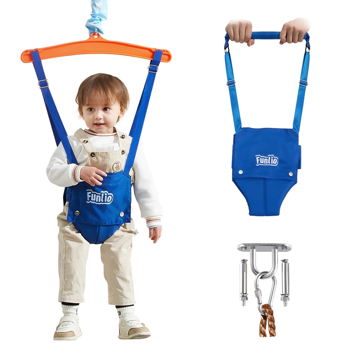 FUNLIO 2 in 1 Baby Jumper and Walking Harness for Infants