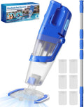 Cordless Handheld Pool Vacuum Cleaner with Telescopic Pole - Powerful