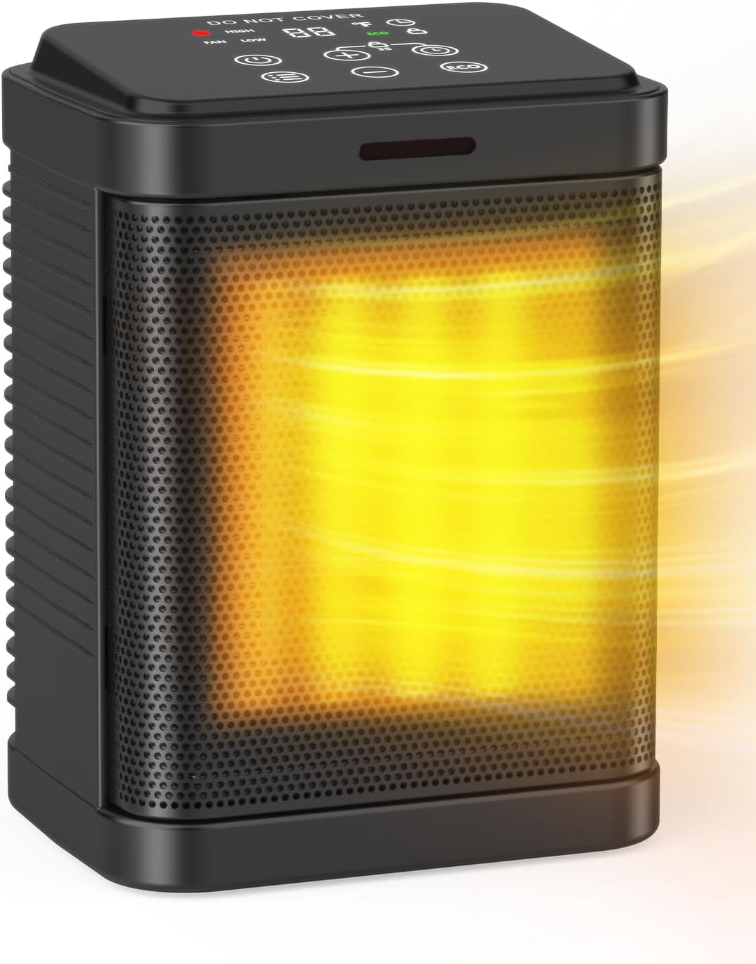 Portable Electric Heater: ECO Mode, Timer, Thermostat