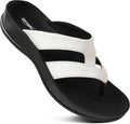 Arch Supportive Strappy Orthotic Flip Flops - Comfortable Travel Shoes