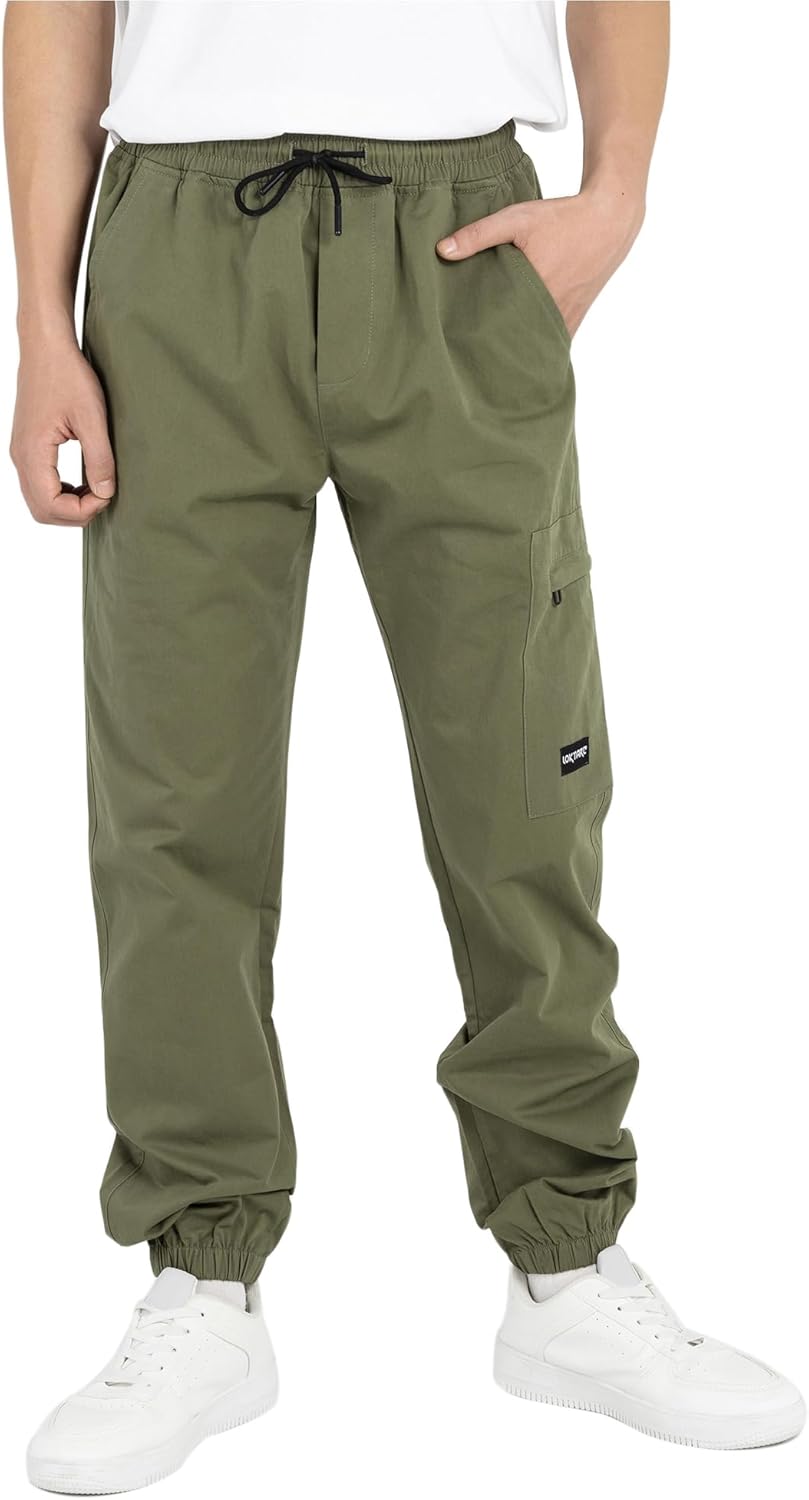 Boys Camo Pants for Active Kids - Comfortable Cargo Joggers