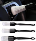 Car Exterior and Interior Detail Brushes - Scratch Free 3pc Kit